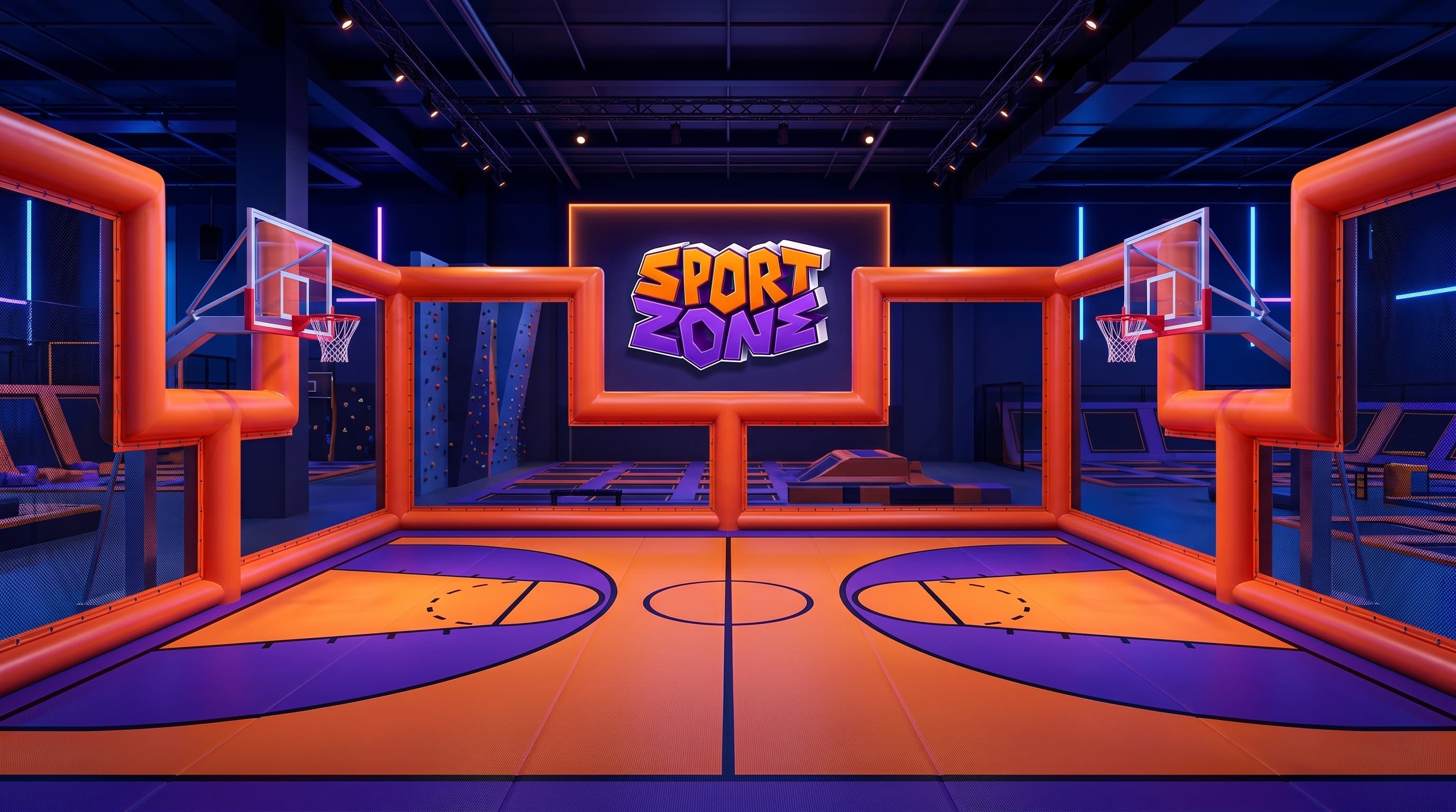 Trampoline Basketball